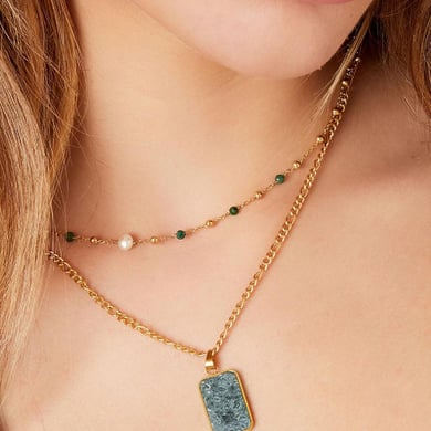 Necklace with marble pendant h5 Picture4